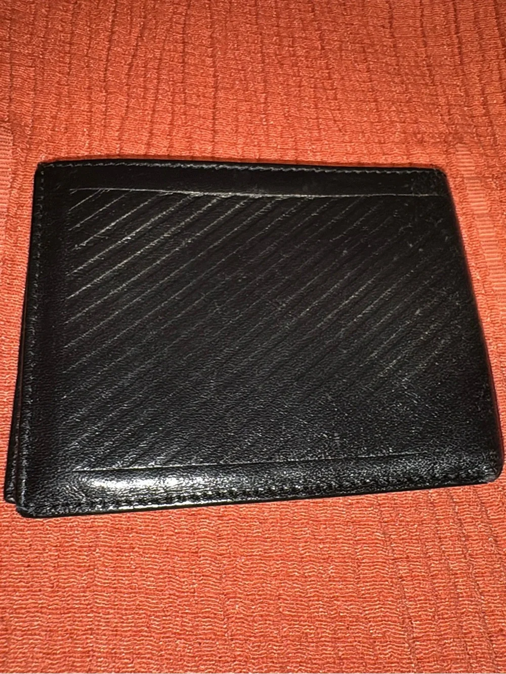 Yves Saint Laurent Black Leather Bi-Fold Wallet